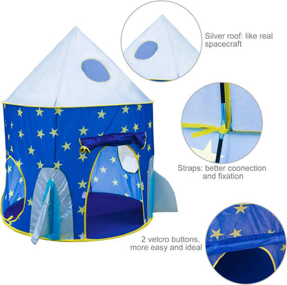 Kids Play Tent - 3-in-1 Play Tent with Play Tunnel, Baby Ball Pit, Castle Tent, and Storage Bag - Indoor Outdoor Toy Tent for Toddlers, Kids Toy Gifts (Balls Not Included) - BuzzMart