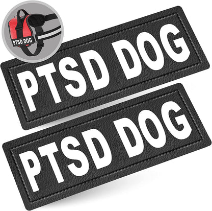 “Do Not Pet” Patch - Attachable Hook-Backed Patches for Dog Vest, Harness, or Collar - BuzzMart