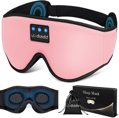 Sleep Mask with Bluetooth Headphones, 3D Sleeping Headphones for Side Sleepers - BuzzMart