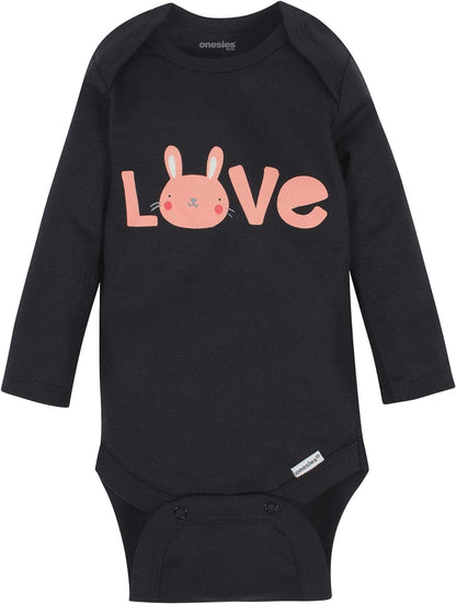 Unisex-Baby 6-Pack Long Sleeve Bodysuits - BuzzMart