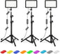 Photography Lighting Kit Dimmable 5600K USB Led Video Studio Streaming Lights