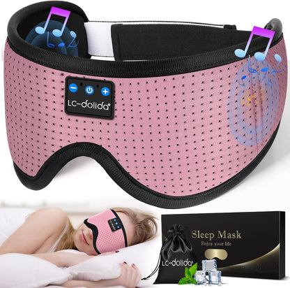 Sleep Mask with Bluetooth Headphones, 3D Sleeping Headphones for Side Sleepers - BuzzMart