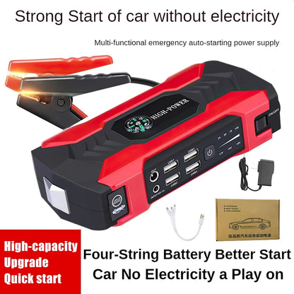 Car Jump Starter - 28000mAh 600A 12V Portable Charger Power Bank for Car Booster Battery with LED Flashlight - BuzzMart