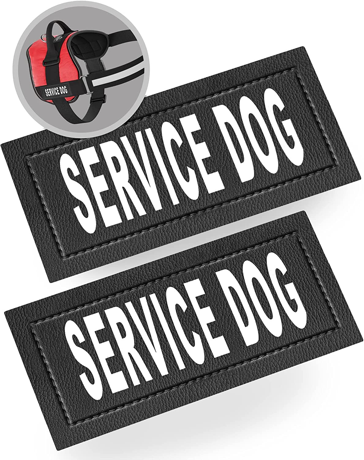 “Do Not Pet” Patch - Attachable Hook-Backed Patches for Dog Vest, Harness, or Collar - BuzzMart