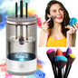 Electric Cosmetic Brush Cleaner, Automatic Spinning for All Sizes of Makeup Brushes - BuzzMart