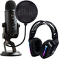 Logitech Yeti USB Microphone for Creators - Gaming, Streaming, Podcasting, Twitch, YouTube, Discord, Recording for PC and Mac, 4 Polar Patterns, Studio Quality Sound, Plug & Play - Midnight -