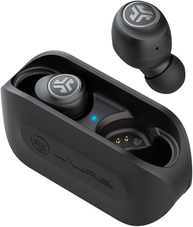 Go Air True Wireless Bluetooth Earbuds + Charging Case, Black - BuzzMart