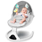 Baby Swing - Electric Baby Rocker Bouncer with Remote Control and Music, Gray - BuzzMart