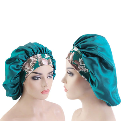 Luxury Satin Hair Bonnets - 3-Pack | Silk Sleep Caps for Curly Hair, Perfect for Nighttime Protection - BuzzMart