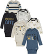 Unisex-Baby 6-Pack Long Sleeve Bodysuits - BuzzMart