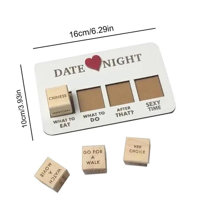 Date Night Dice - After Dark Edition: Fun Wooden Dice Game for Couples - BuzzMart