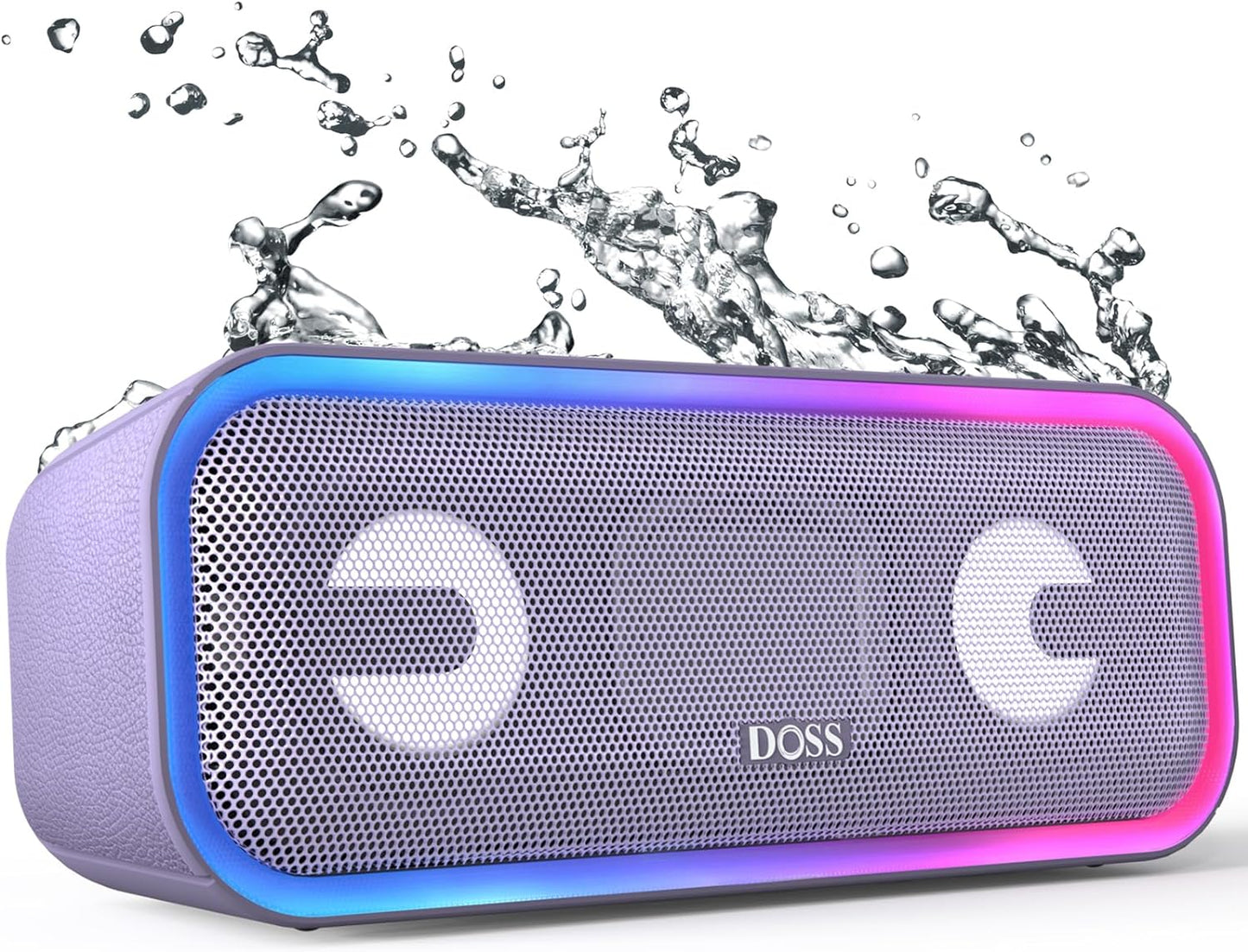 Soundbox Pro+ Bluetooth Speaker - Wireless Pairing, 24W Stereo Sound, Punchy Bass, IPX6 Waterproof, 15Hrs Playtime, Multi-Color Lights, Black - BuzzMart