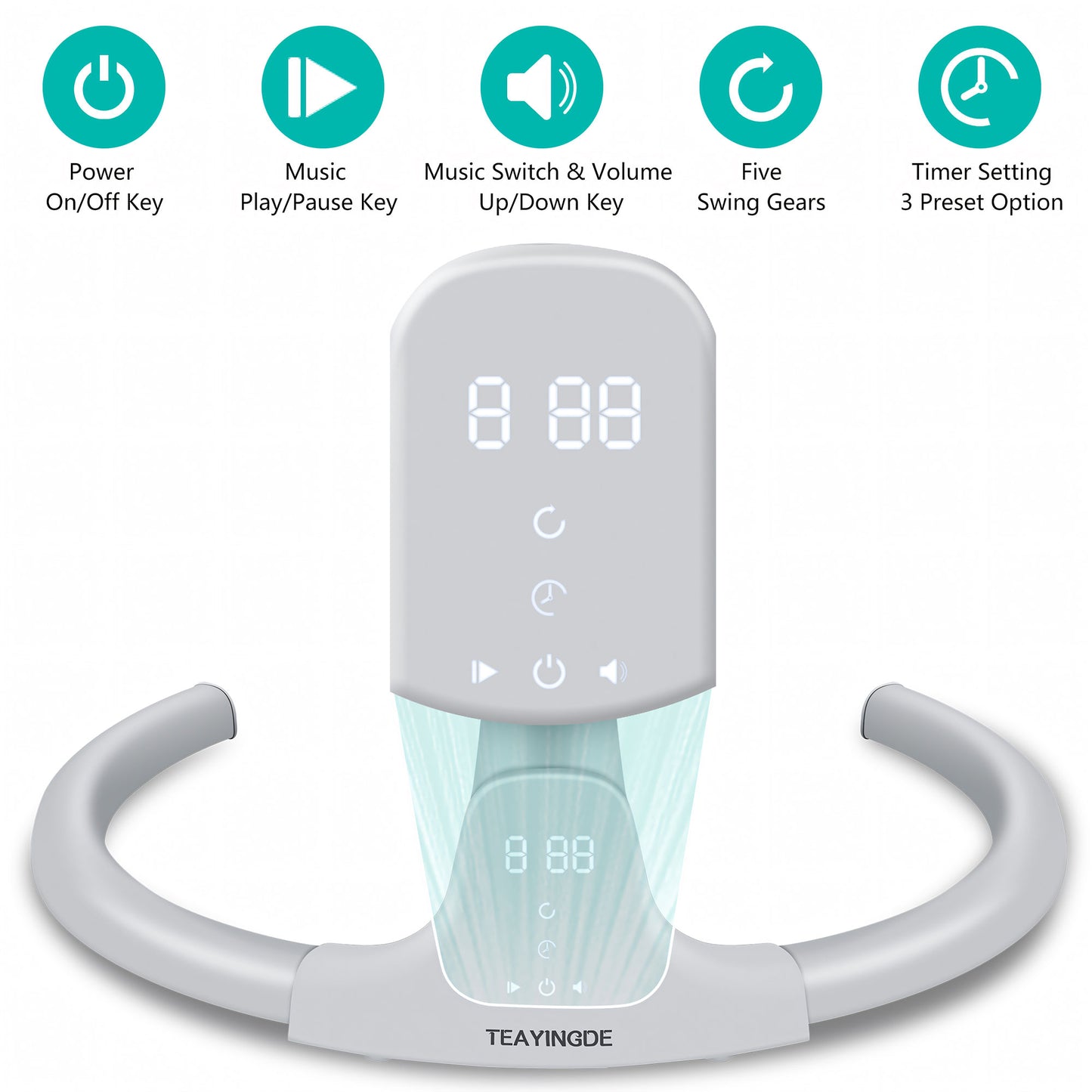 Baby Swing for Infants - Bluetooth Remote Control - BuzzMart