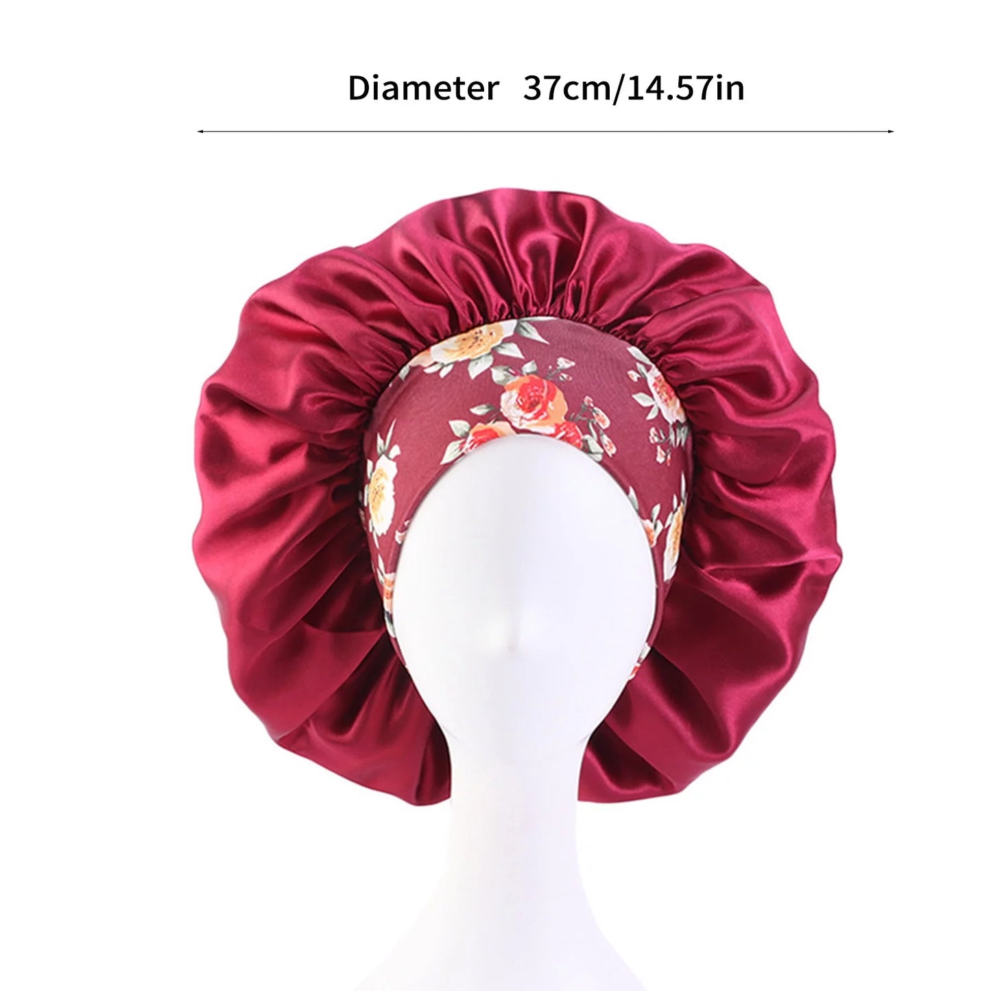 Luxury Satin Hair Bonnets - 3-Pack | Silk Sleep Caps for Curly Hair, Perfect for Nighttime Protection - BuzzMart