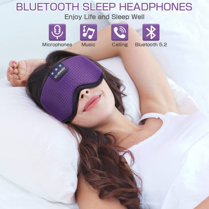 Sleep Mask with Bluetooth Headphones, 3D Sleeping Headphones for Side Sleepers - BuzzMart