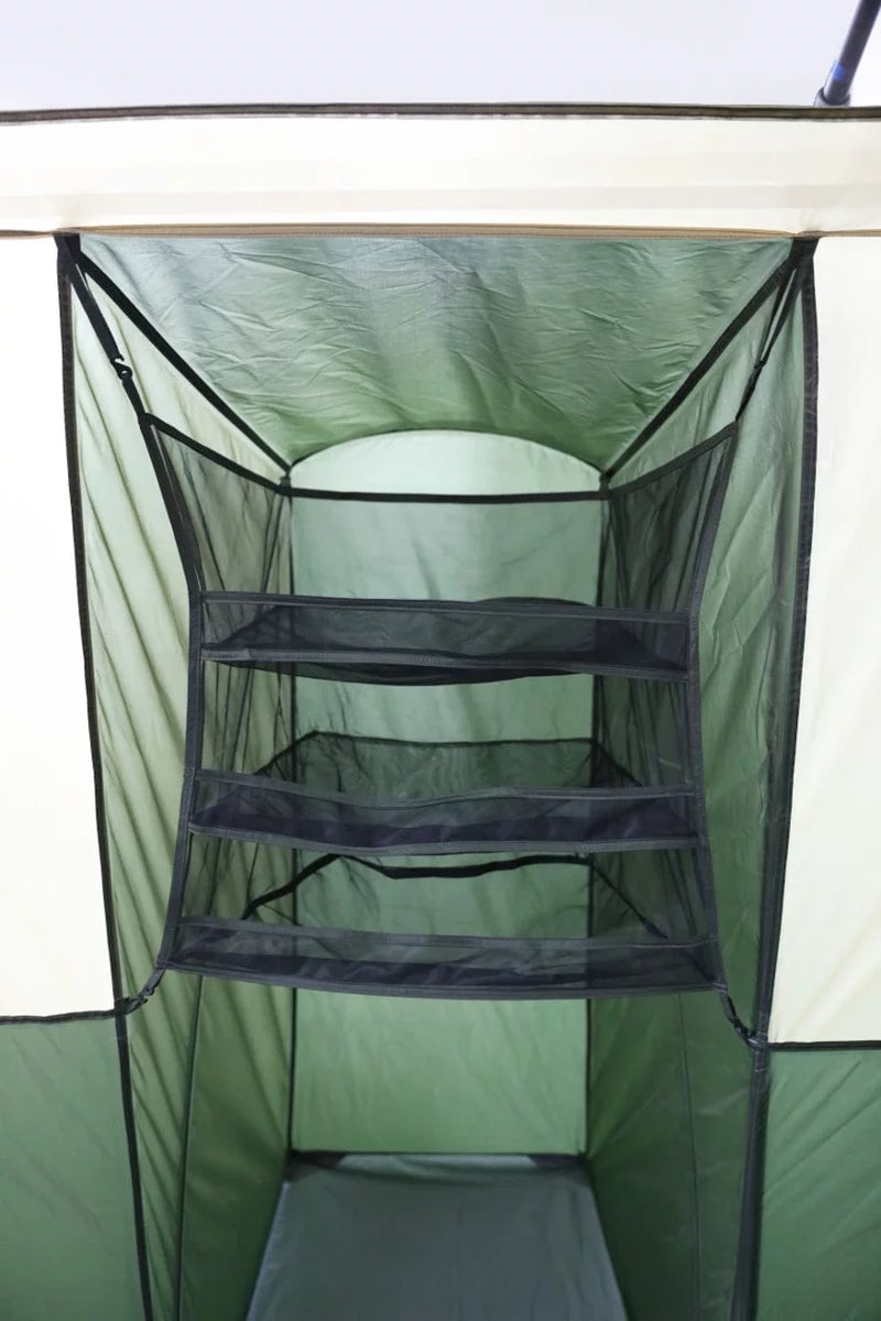 Hazel Creek 12 Person 3-Room Cabin Tent, 20' X 9' X 84", Green - BuzzMart