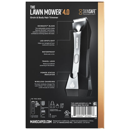 ® the Lawn Mower® 4.0 Men'S Groin & Body Hair Trimmer with Additional Skinsafe™ Replacement Blade - BuzzMart