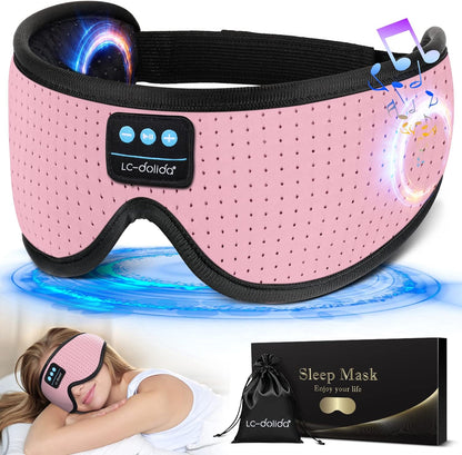 Sleep Mask with Bluetooth Headphones, 3D Sleeping Headphones for Side Sleepers - BuzzMart