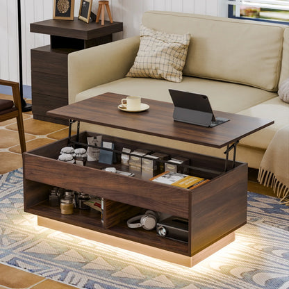 Lift Top Coffee Table with Hidden Compartment - BuzzMart