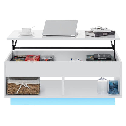 Lift Top Coffee Table with Hidden Compartment - BuzzMart