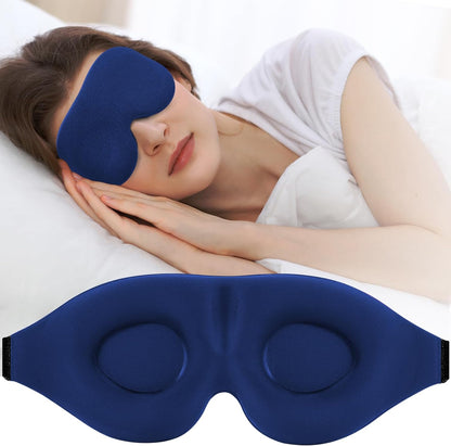 3D Contoured Sleep Mask for Side Sleepers - 100% Light Blocking, Adjustable Strap, Luxury Eye Mask for Travel, Nap, and Meditation - BuzzMart