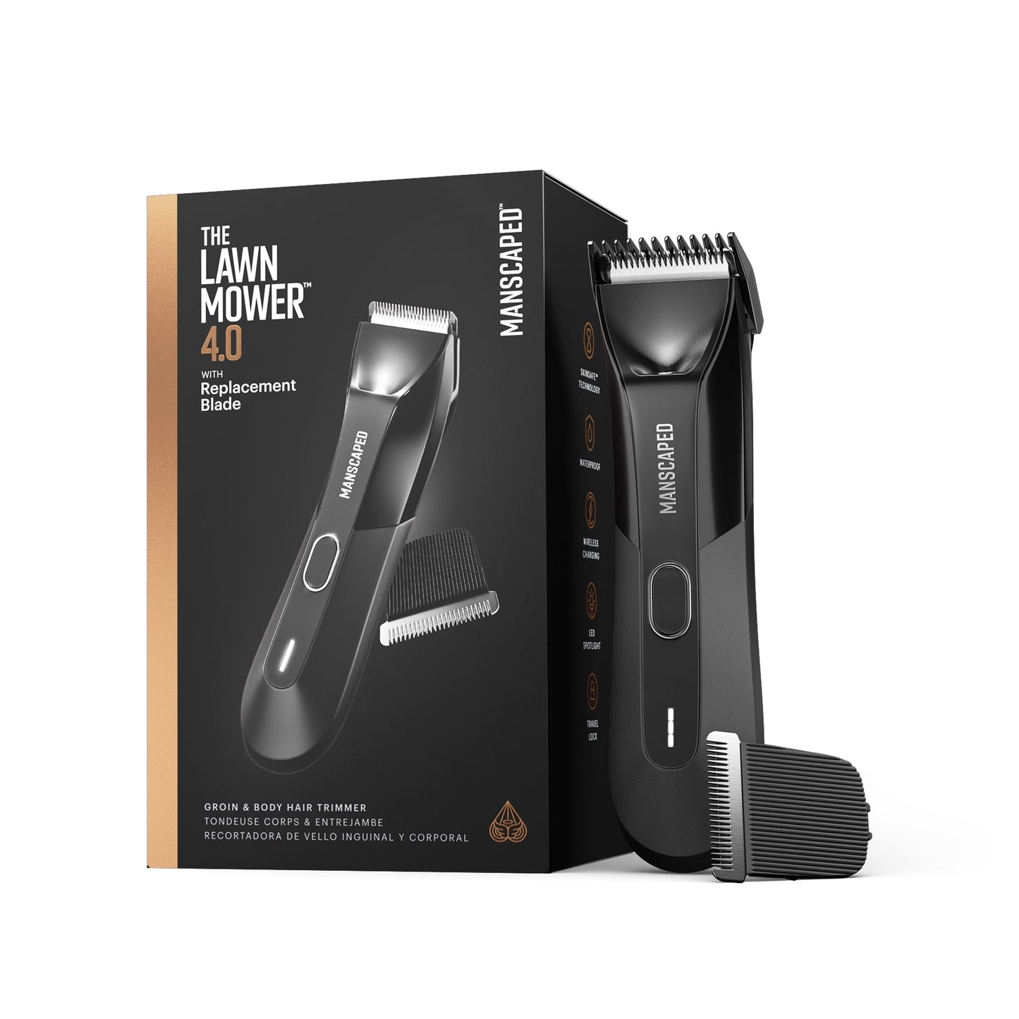 ® the Lawn Mower® 4.0 Men'S Groin & Body Hair Trimmer with Additional Skinsafe™ Replacement Blade - BuzzMart