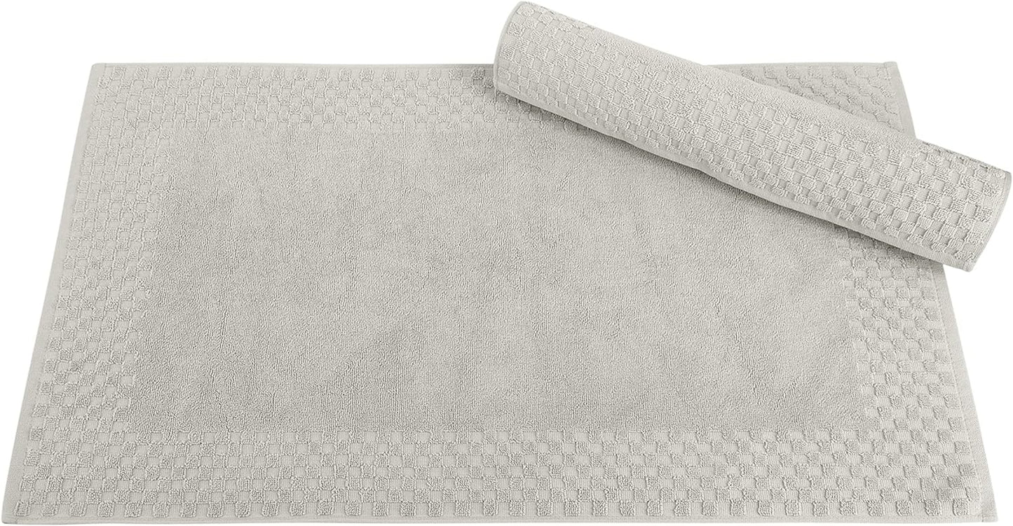 CTT Set of 6-100% Turkish Cotton, Absorbent & Comfy, Includes 2 Bath Towel 2 Hand Towel & 2 Washcloth | (White) - BuzzMart