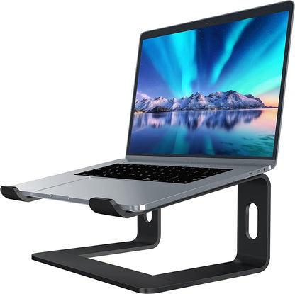 Laptop Stand, Aluminum Computer Riser, Ergonomic Laptops Elevator for Desk, Metal Holder Compatible with 10 to 15.6 Inches Notebook Computer, Purple