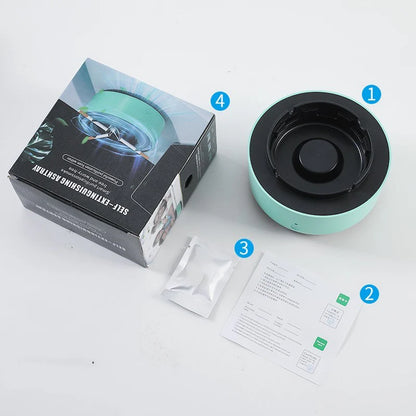 Anion Air Purification Ashtray - Portable Smoke Removal and Automatic Air Purifier for Car and Small Spaces - BuzzMart