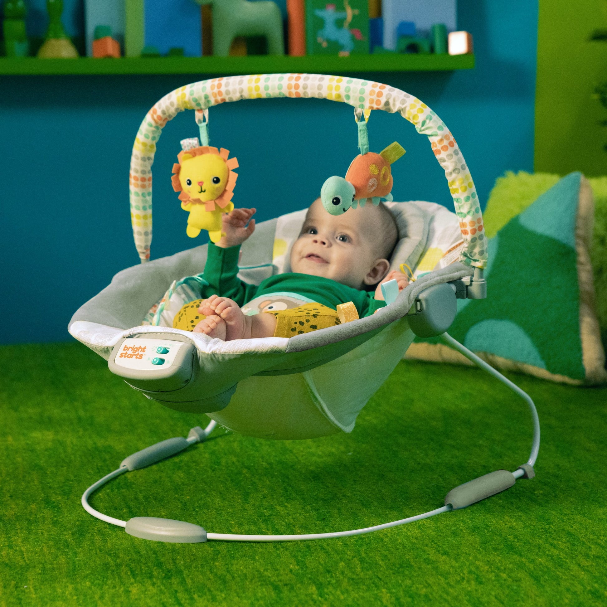 Whimsical Wild Vibrating Baby Bouncer Seat and Rocker - BuzzMart