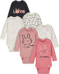 Unisex-Baby 6-Pack Long Sleeve Bodysuits - BuzzMart