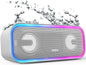 Soundbox Pro+ Bluetooth Speaker - Wireless Pairing, 24W Stereo Sound, Punchy Bass, IPX6 Waterproof, 15Hrs Playtime, Multi-Color Lights, Black - BuzzMart