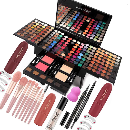 190-Color Professional Makeup Kit - Complete All-in-One Set for Women & Beginners - BuzzMart