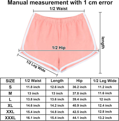 4 Pack Yoga Short Pants Cotton Sports Shorts Gym Dance Lounge Shorts Dolphin Running Athletic Shorts for Women - BuzzMart