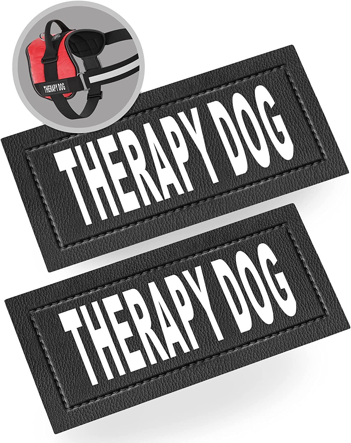 “Do Not Pet” Patch - Attachable Hook-Backed Patches for Dog Vest, Harness, or Collar - BuzzMart