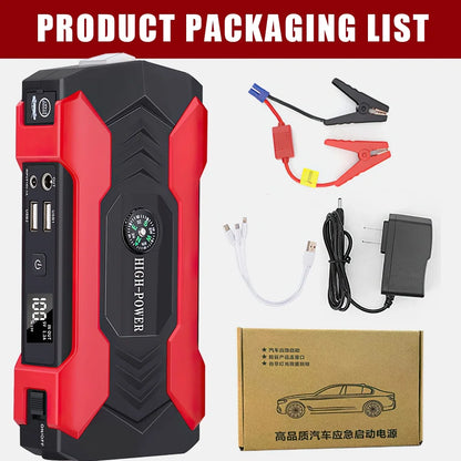 Car Jump Starter - 28000mAh 600A 12V Portable Charger Power Bank for Car Booster Battery with LED Flashlight - BuzzMart