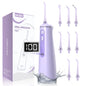 Cordless Water Flosser for Teeth - Professional Dental Oral Irrigator with 4 Modes, 300mL Water Tank, 8 Jet Tips, LED Display, IPX7 Waterproof, Portable Teeth Cleaner for Travel, Home, Office