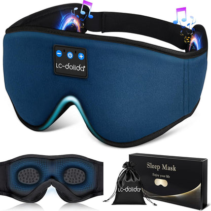 Sleep Mask with Bluetooth Headphones, 3D Sleeping Headphones for Side Sleepers - BuzzMart