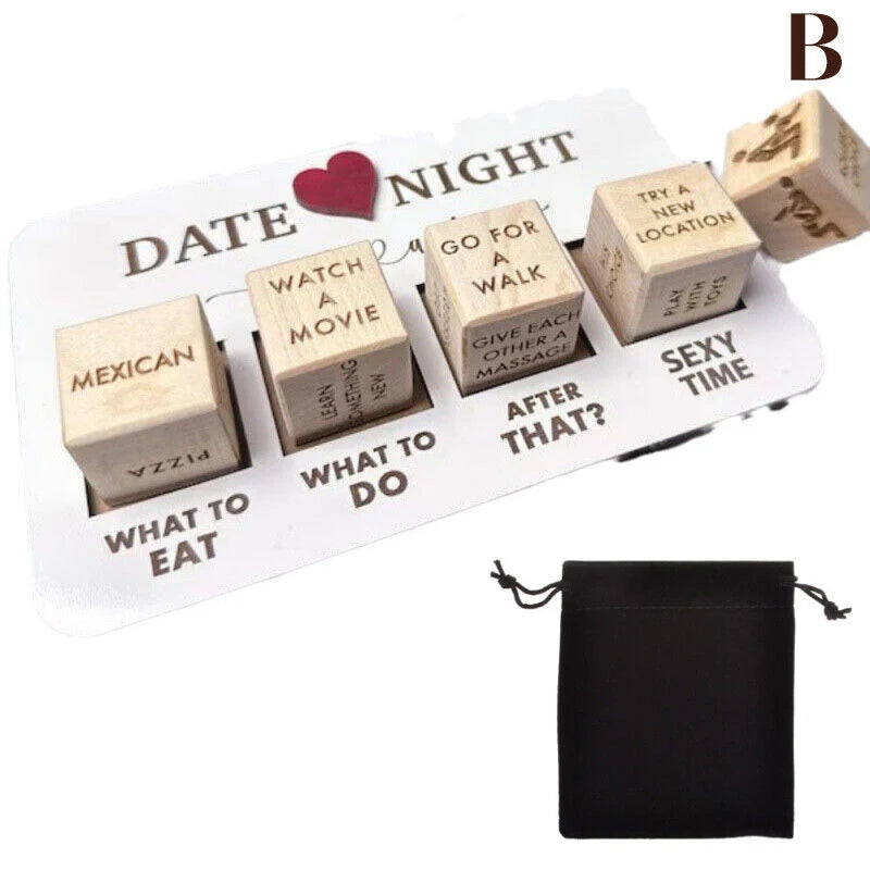 Date Night Dice - After Dark Edition: Fun Wooden Dice Game for Couples - BuzzMart