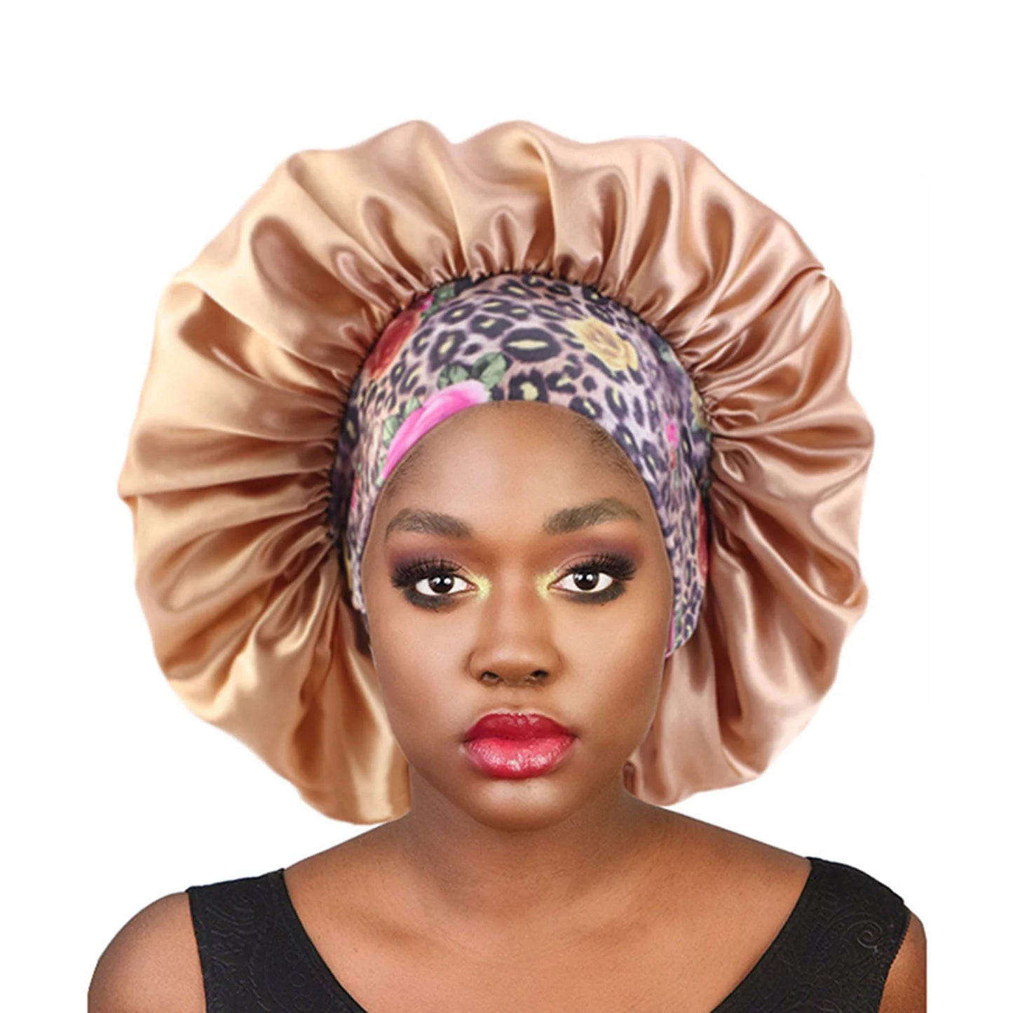 Luxury Satin Hair Bonnets - 3-Pack | Silk Sleep Caps for Curly Hair, Perfect for Nighttime Protection - BuzzMart