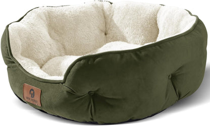 Pet Bed for Puppy and Kitty, Extra Soft & Machine Washable with Anti-Slip & Water-Resistant Oxford Bottom 20 Inches - BuzzMart