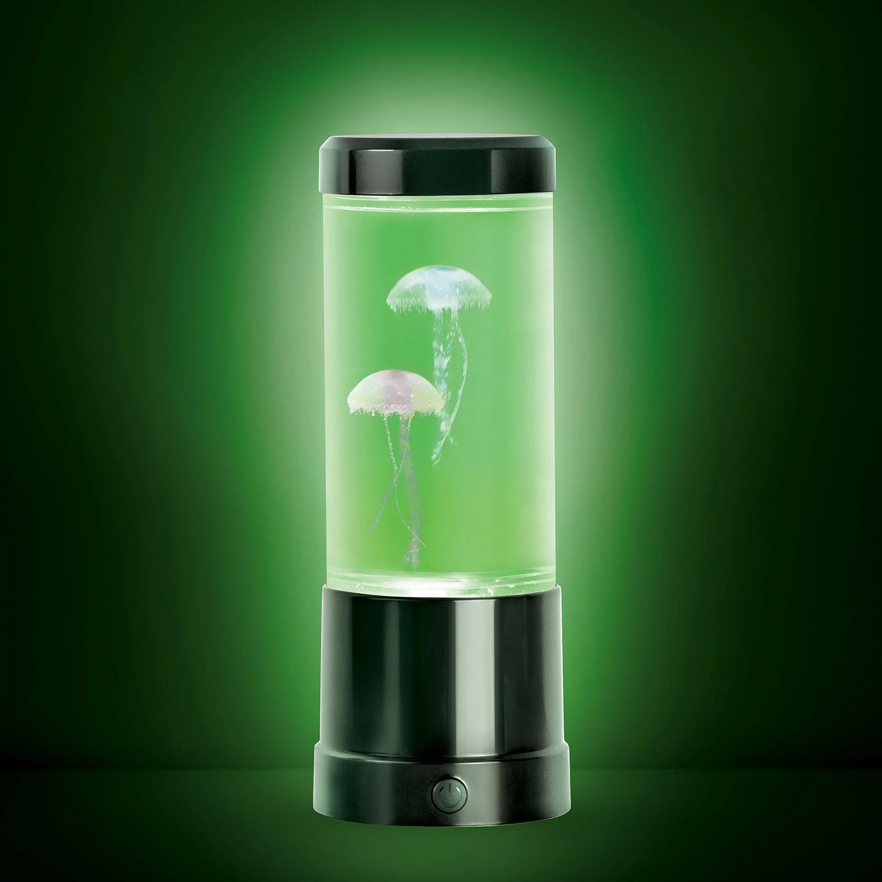 Oceanic Motion Jellyfish Lamp - Multicolor LED Aquarium with Realistic Motion, USB Powered - 9" - BuzzMart